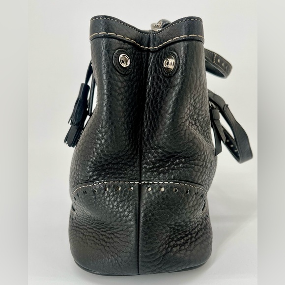 Vintage COACH Black #5055 Hampton Carryall Tote - Picture 3 of 14